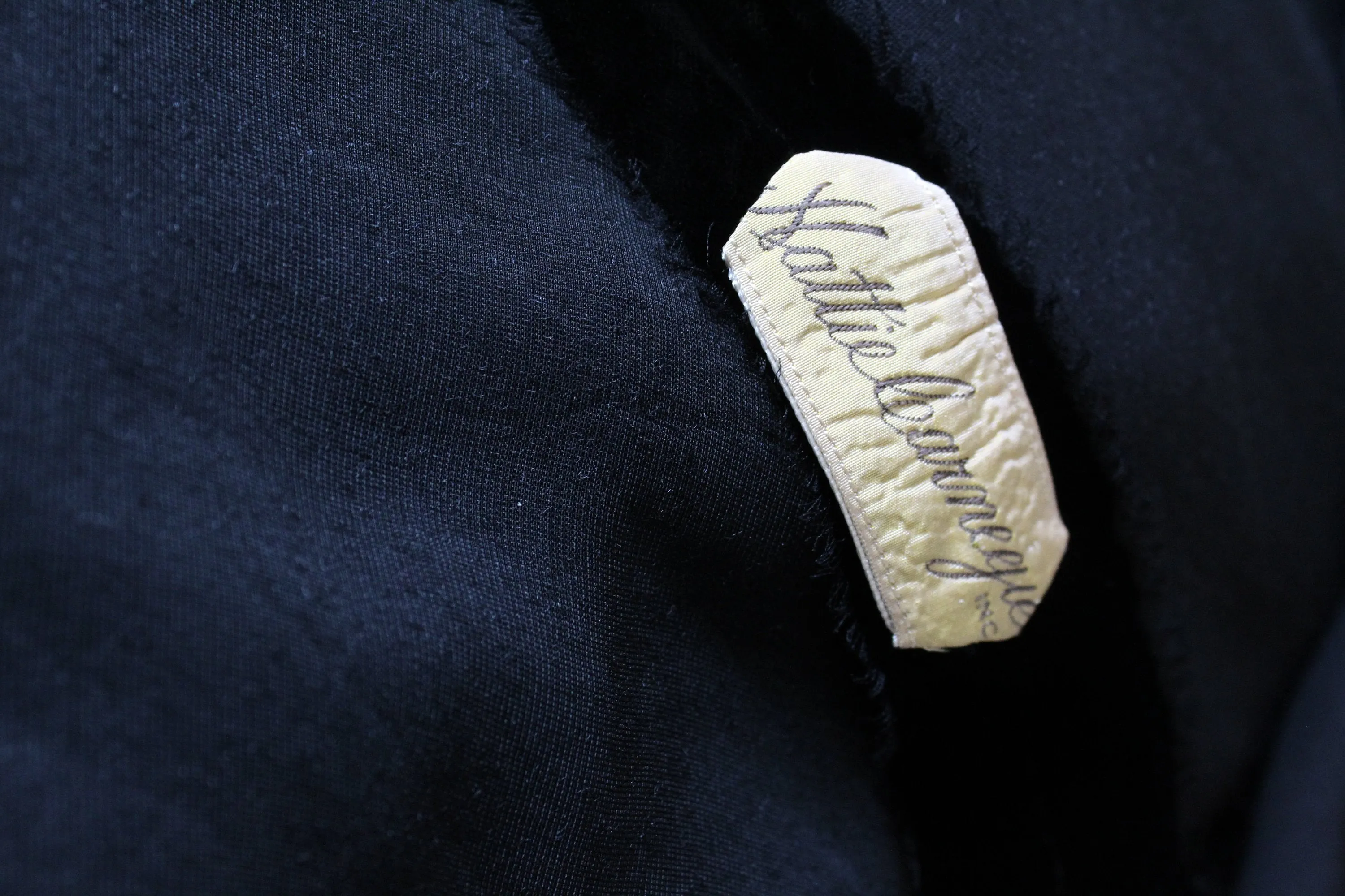 1930s HATTIE CARNEGIE fur silk velvet dress xs | new winter