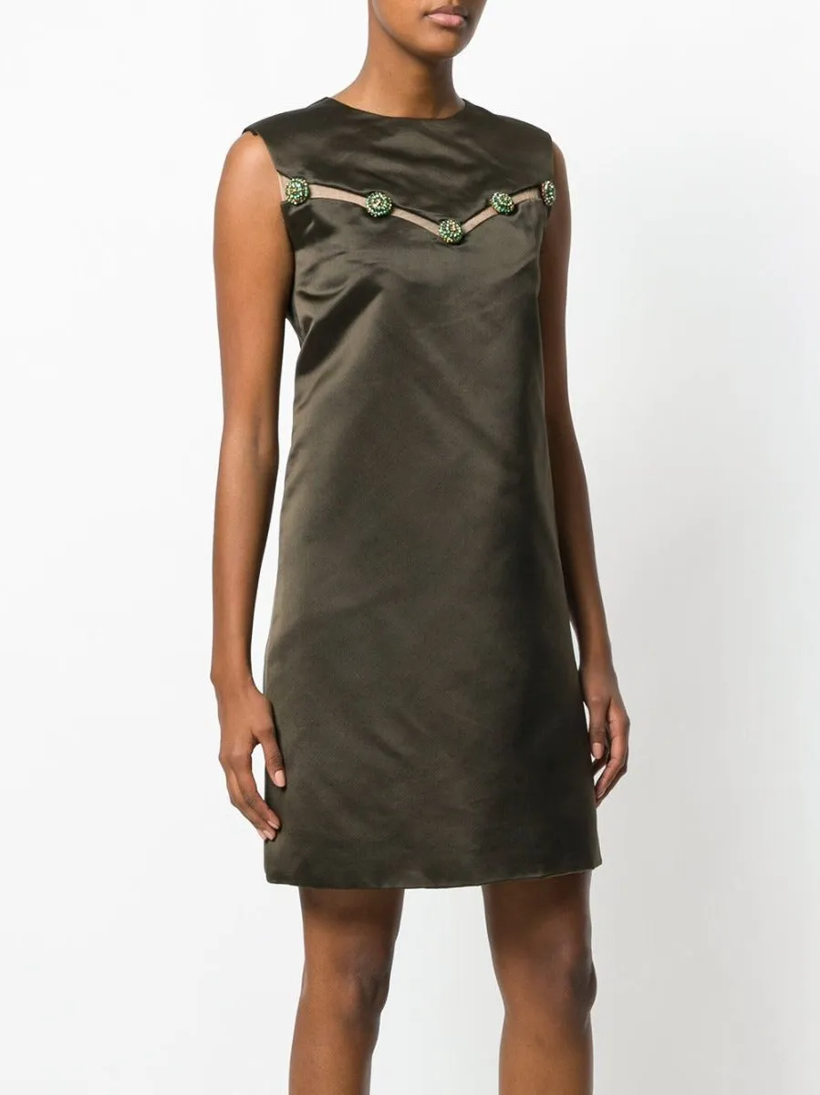 1960's Brown Haute Couture Dress