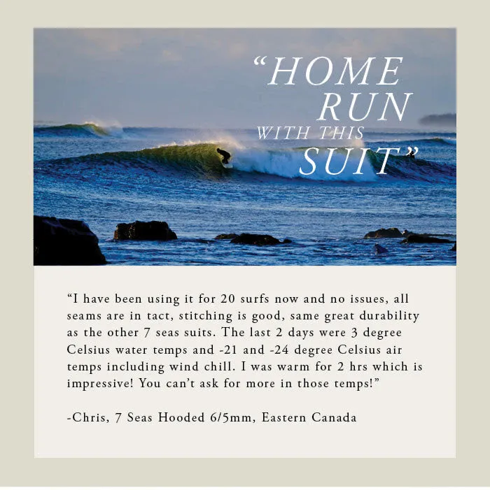 6/5 Mens Vissla 7 SEAS Hooded Full Suit - Newer model