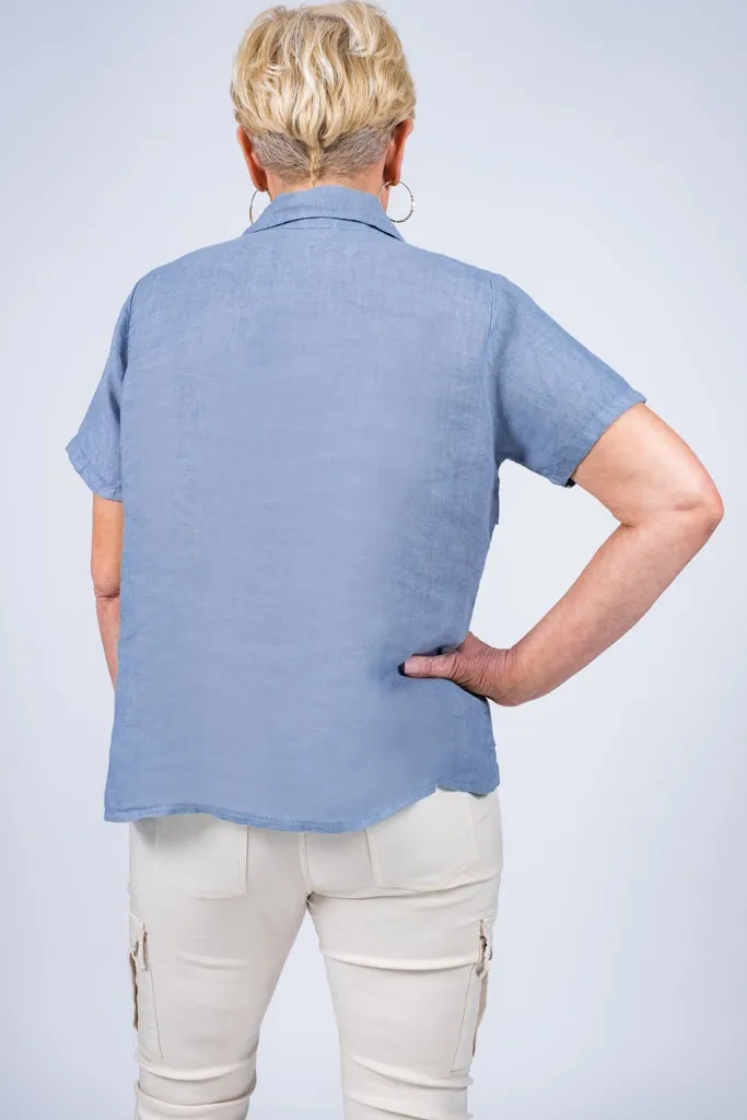 Alorah Darted Button Down Shirt (BSS186)
