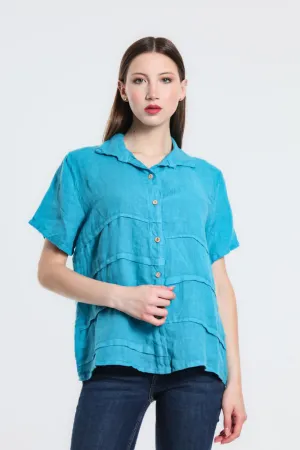 Alorah Darted Button Down Shirt (BSS186)