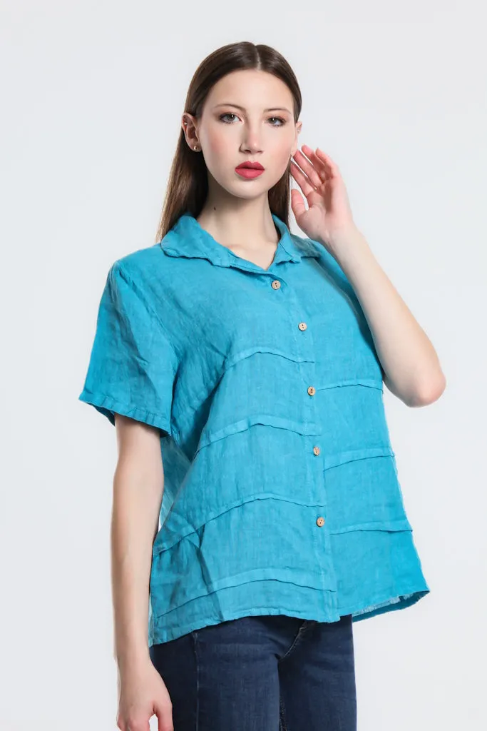 Alorah Darted Button Down Shirt (BSS186)