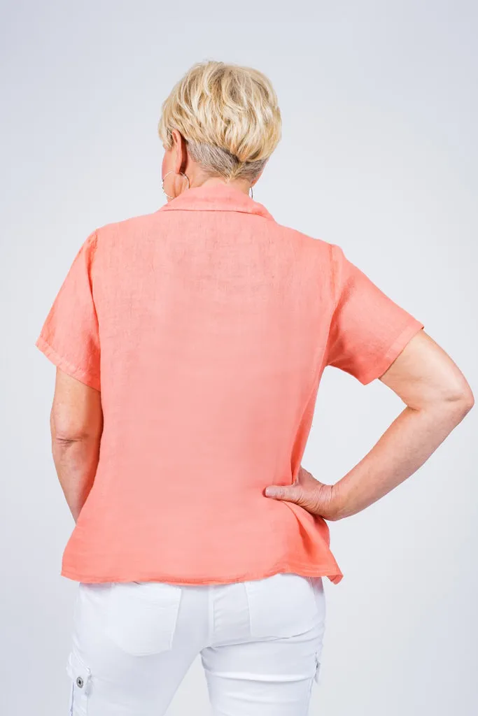 Alorah Darted Button Down Shirt (BSS186)