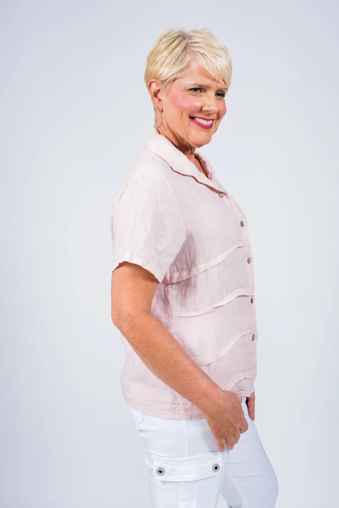Alorah Darted Button Down Shirt (BSS186)
