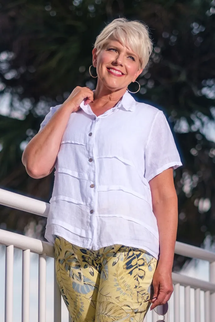 Alorah Darted Button Down Shirt (BSS186)