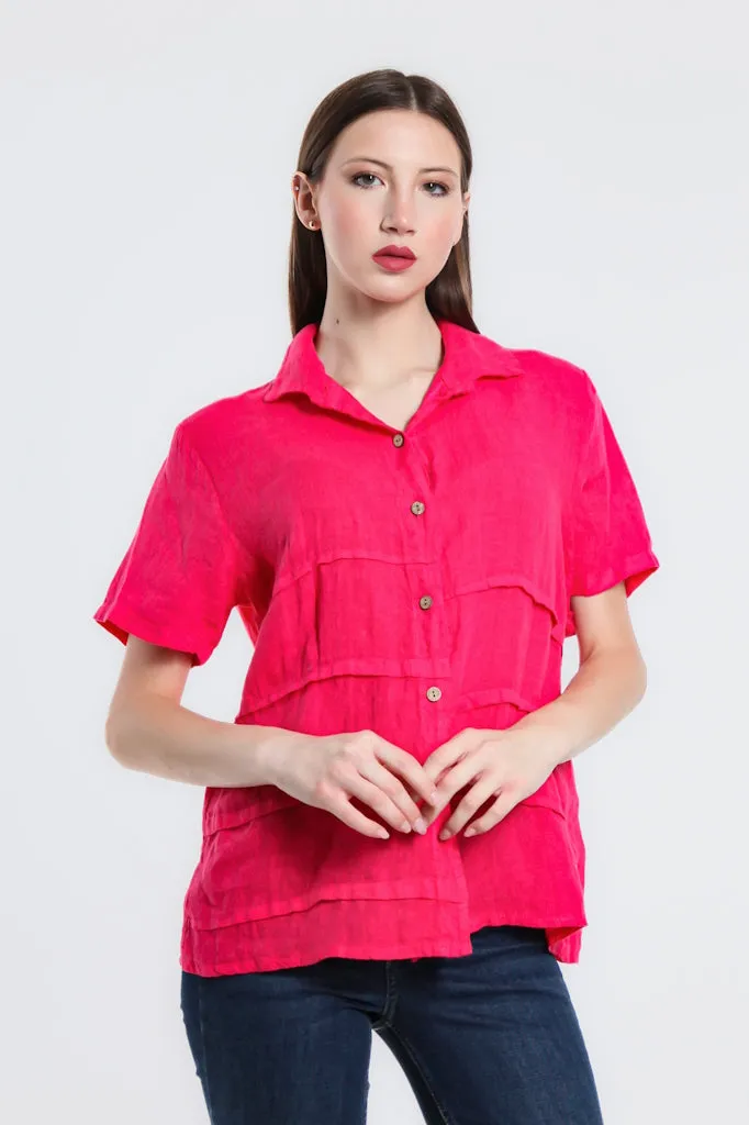 Alorah Darted Button Down Shirt (BSS186)