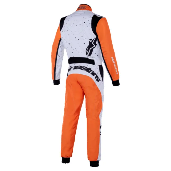 ALPINESTARS 3350125-2005-44 Suit for Karting KMX-9 V3, White / Orange / Black, Size 44