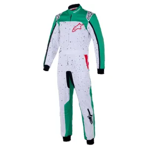 ALPINESTARS 3350125-263-56 Suit for Karting KMX-9 V3, White / Green / Red, Size 56