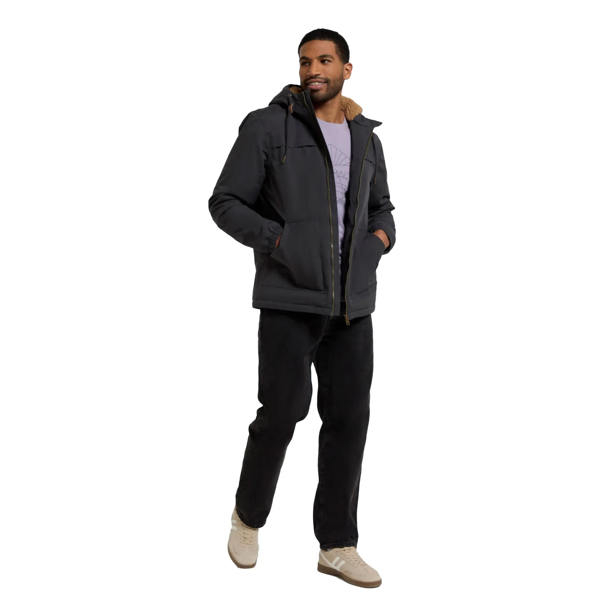 Mens Animal Bude Jacket with Borg Lining