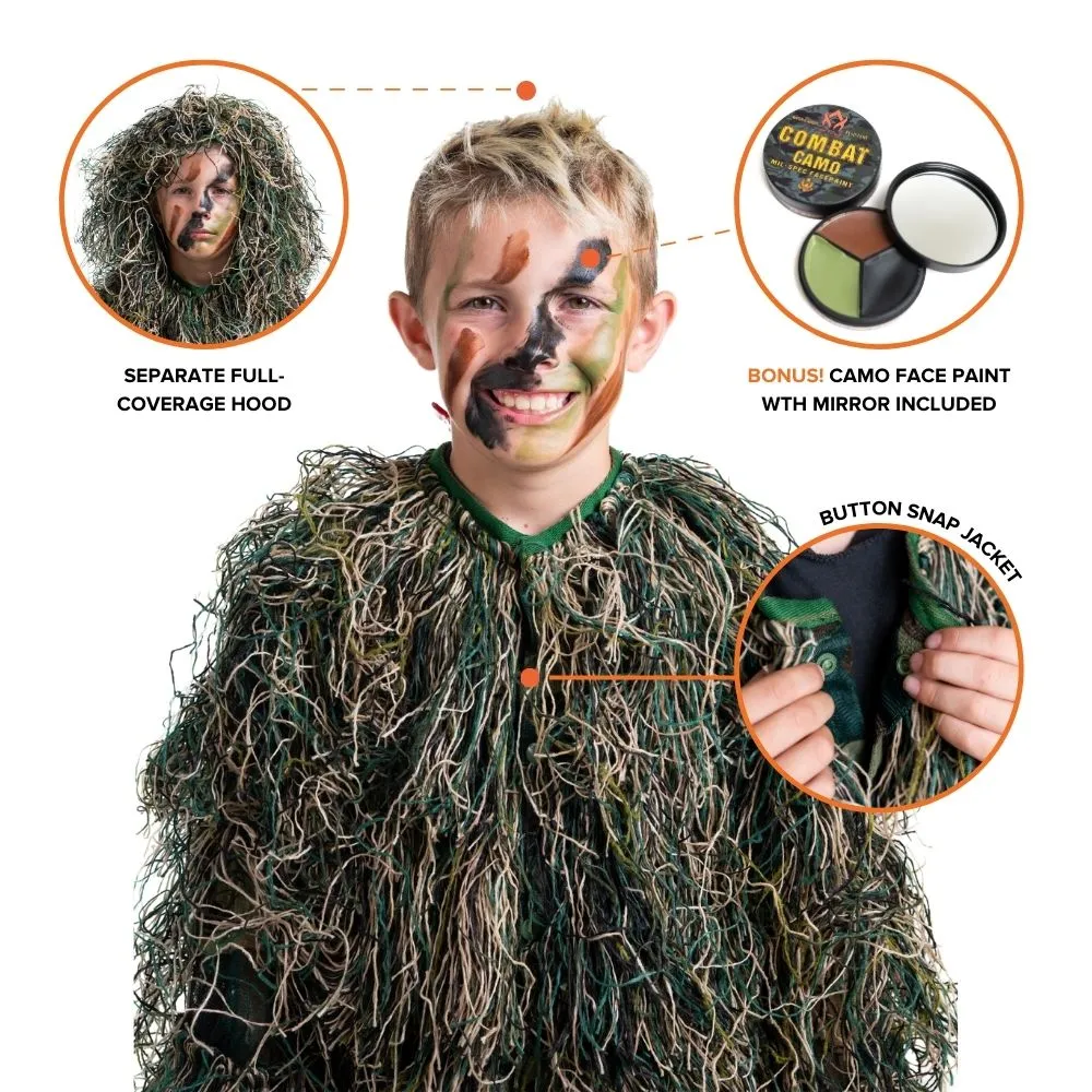 Arcturus Ultra-Lite Woodland Ghillie Suit - Kids
