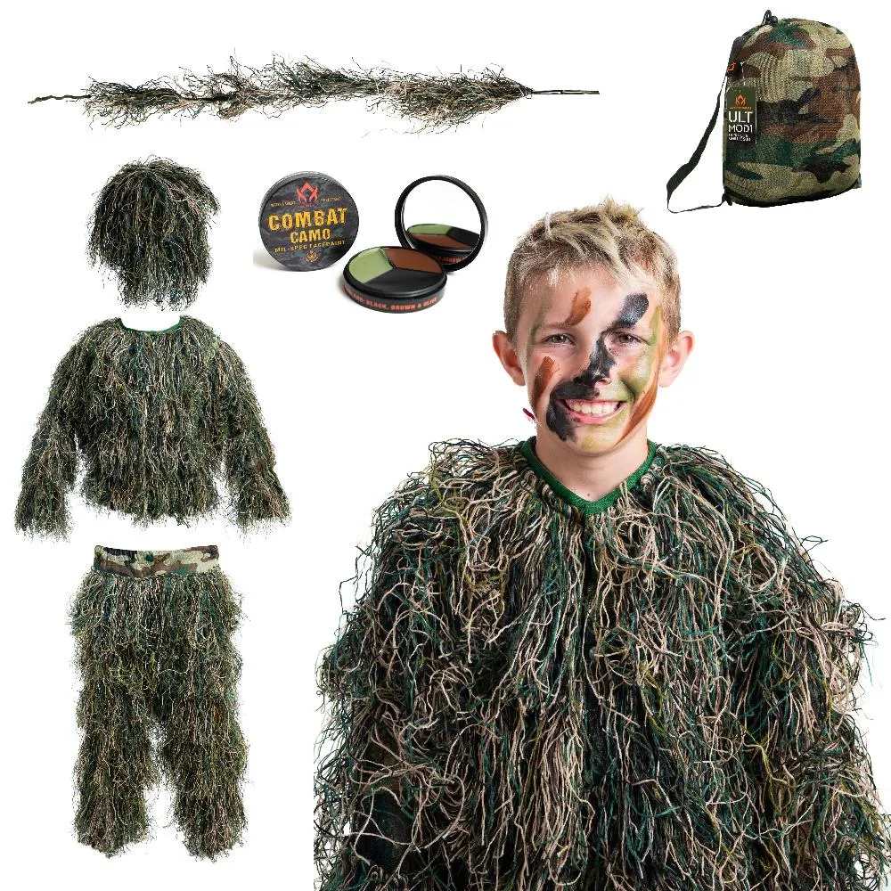 Arcturus Ultra-Lite Woodland Ghillie Suit - Kids