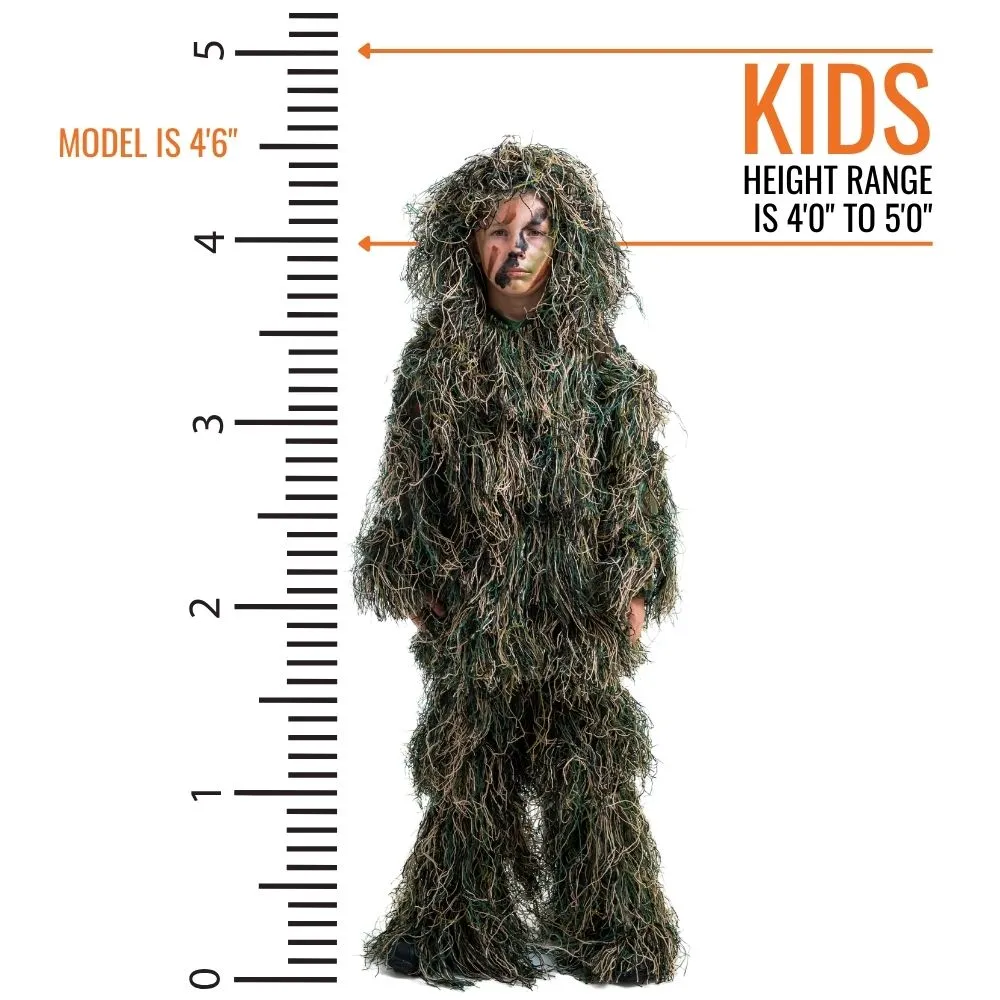 Arcturus Ultra-Lite Woodland Ghillie Suit - Kids