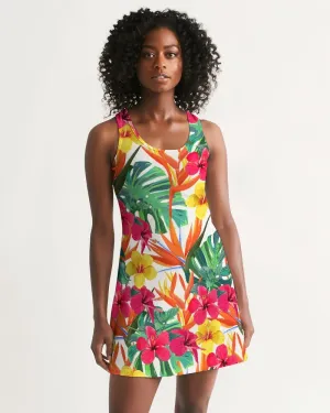 Bird of Paradise Floral Racerback Dress