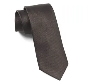 Black Grosgrain Solid Tie
