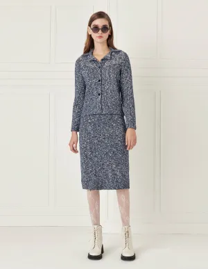 BORA AKSU Wool tweed vintage skirt
