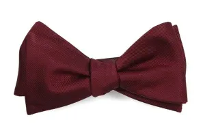 Burgundy Grosgrain Solid Bow Tie