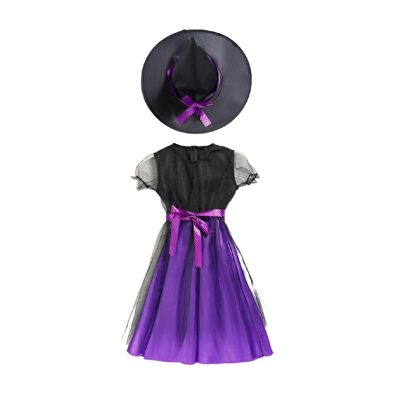 Children's Enchanted Witch Costume - Magical Halloween Dress for Kids