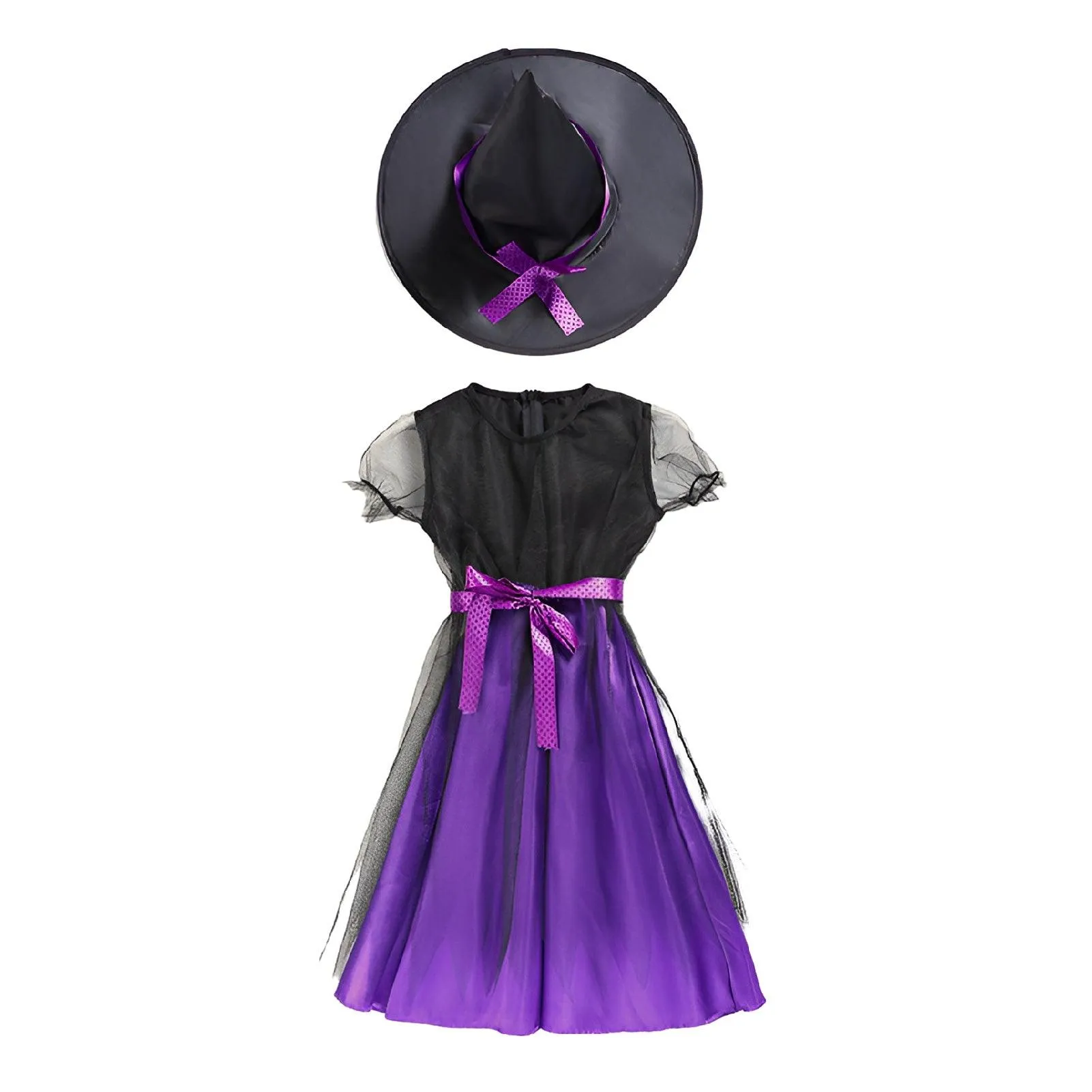 Children's Enchanted Witch Costume - Magical Halloween Dress for Kids
