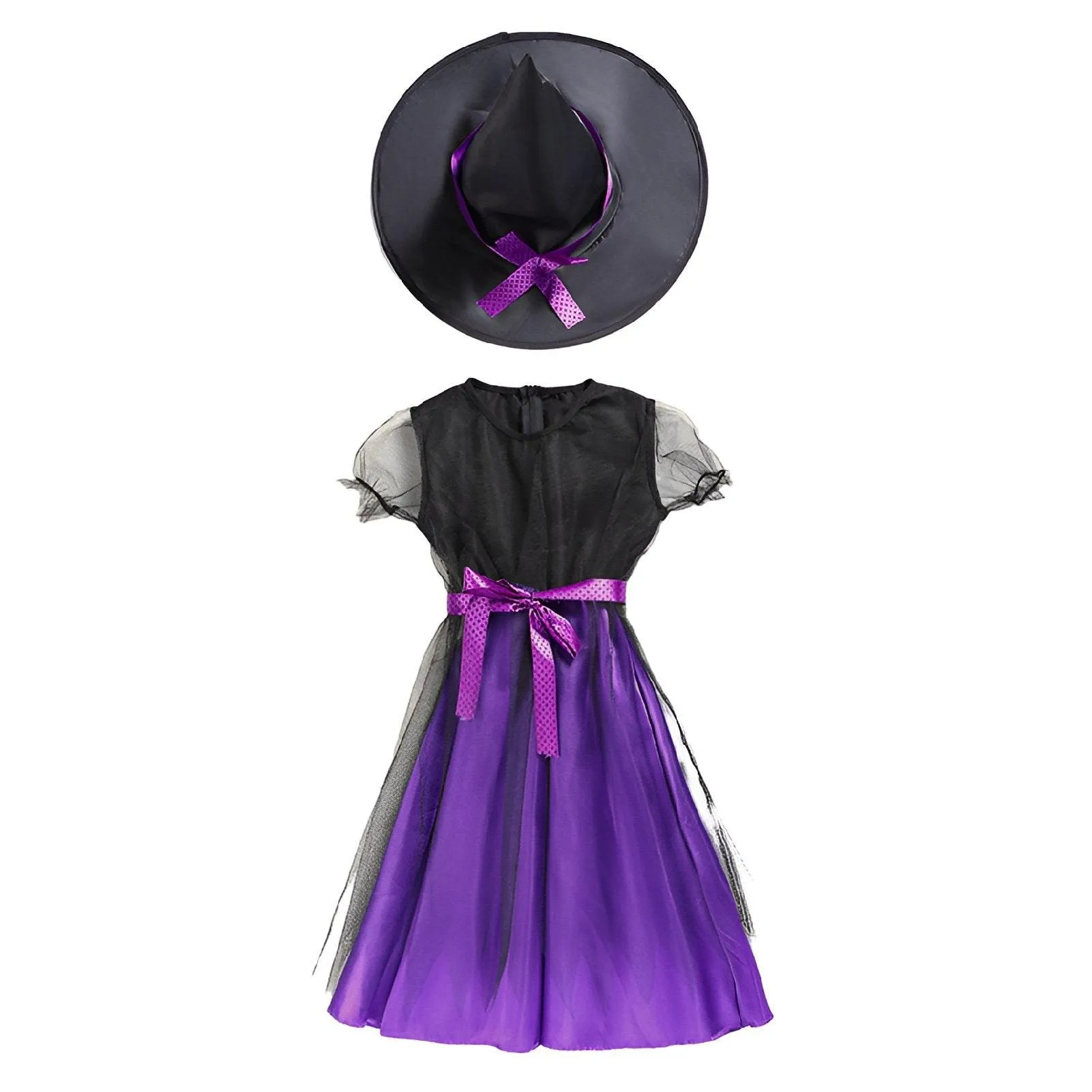 Children's Enchanted Witch Costume - Magical Halloween Dress for Kids