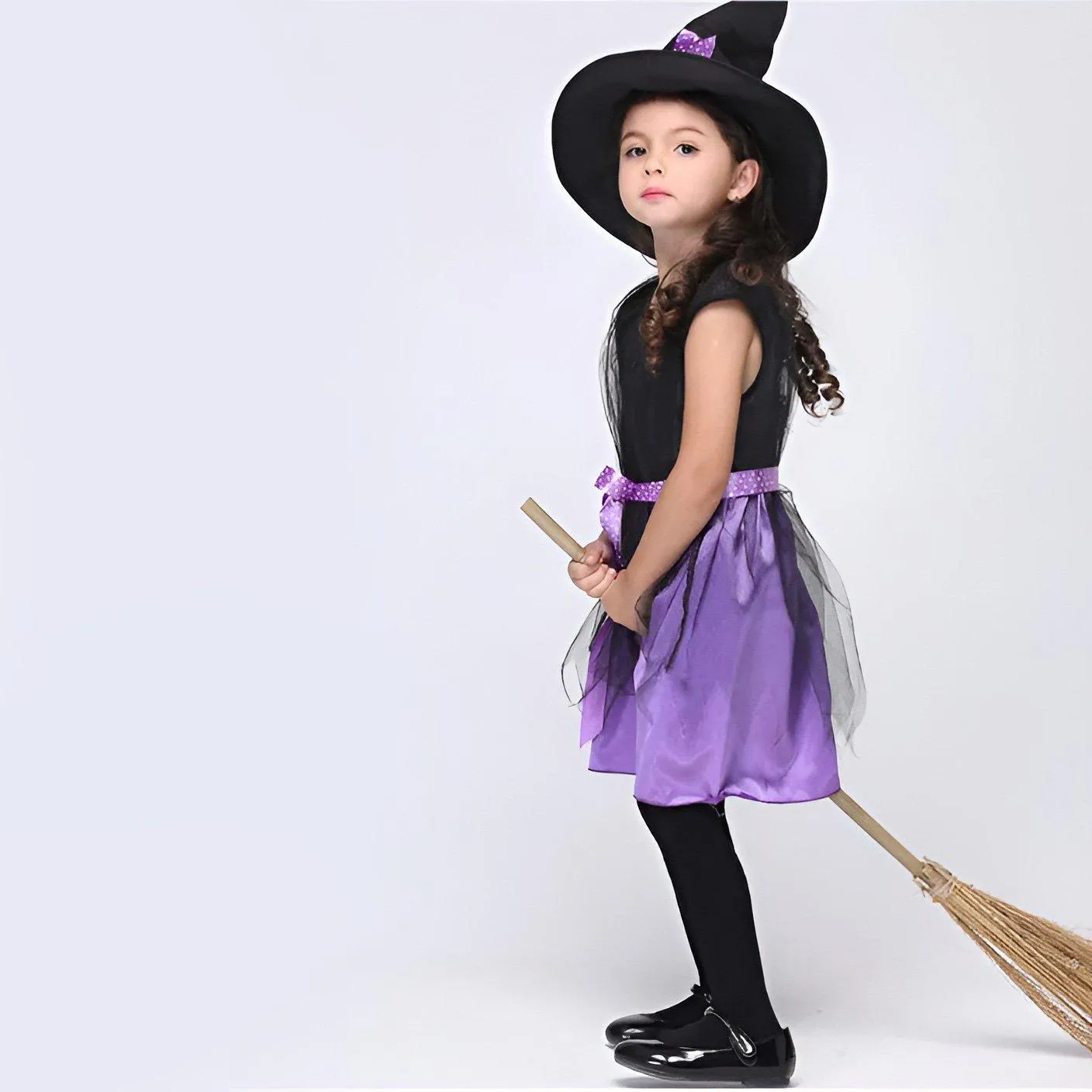 Children's Enchanted Witch Costume - Magical Halloween Dress for Kids