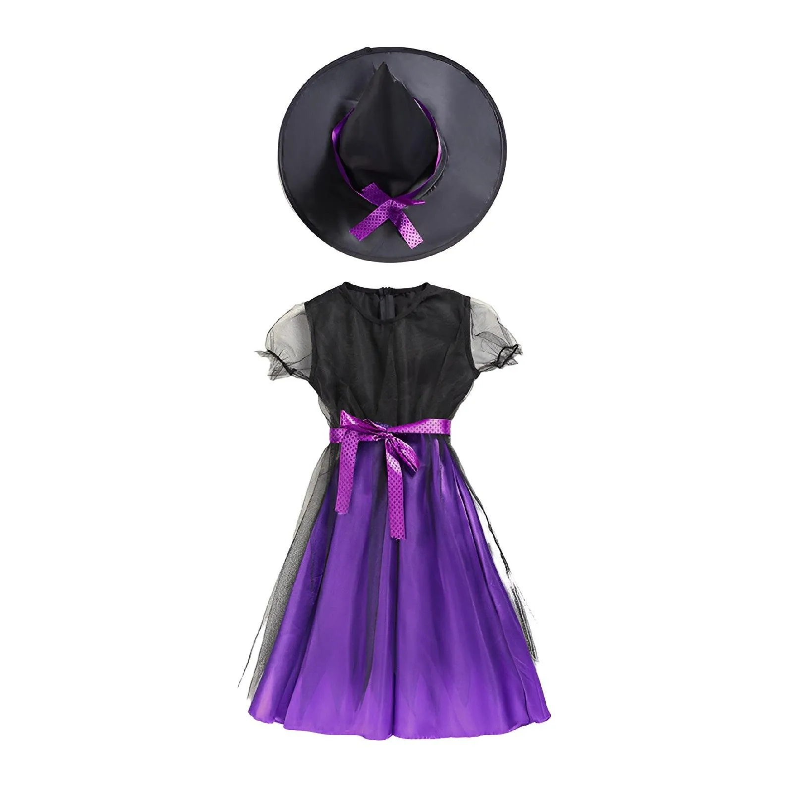 Children's Enchanted Witch Costume - Magical Halloween Dress for Kids