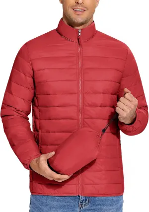 COOFANDY Mens Puffer Jacket Packable Lightweight Jackets Winter Coat Windproof Zipper Down Jacket