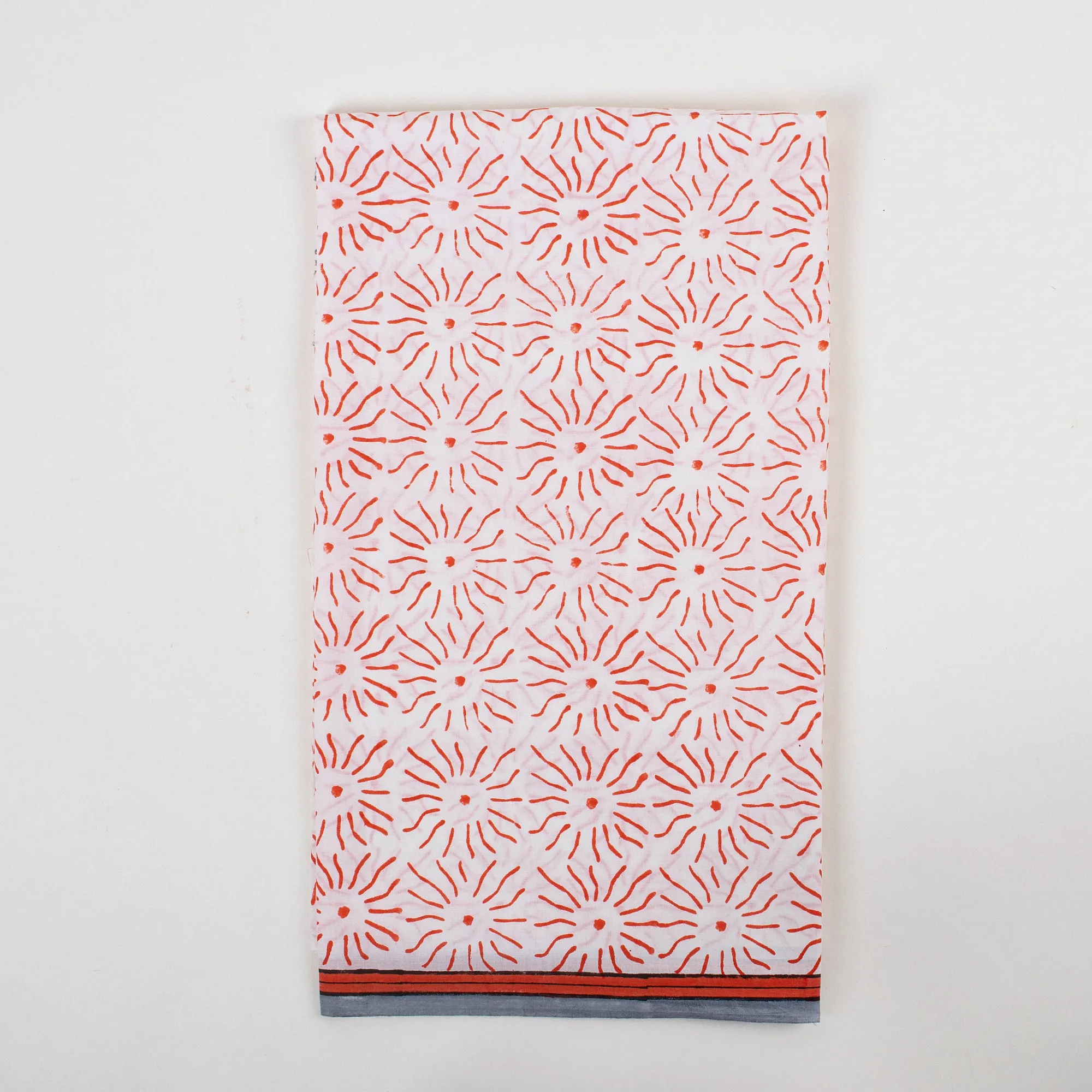 Cotton Block Printed Suit With Chanderi Dupatta