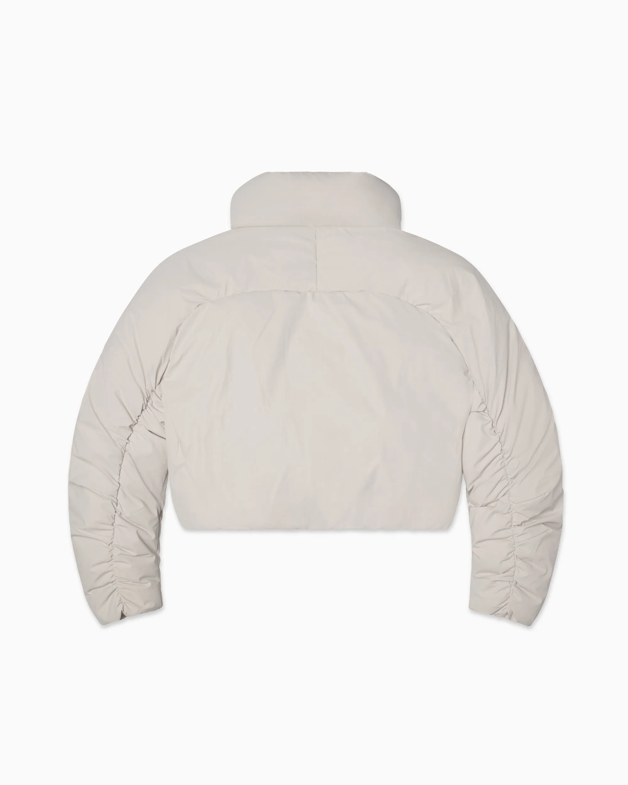 Cropped Puffer Jacket | Stone