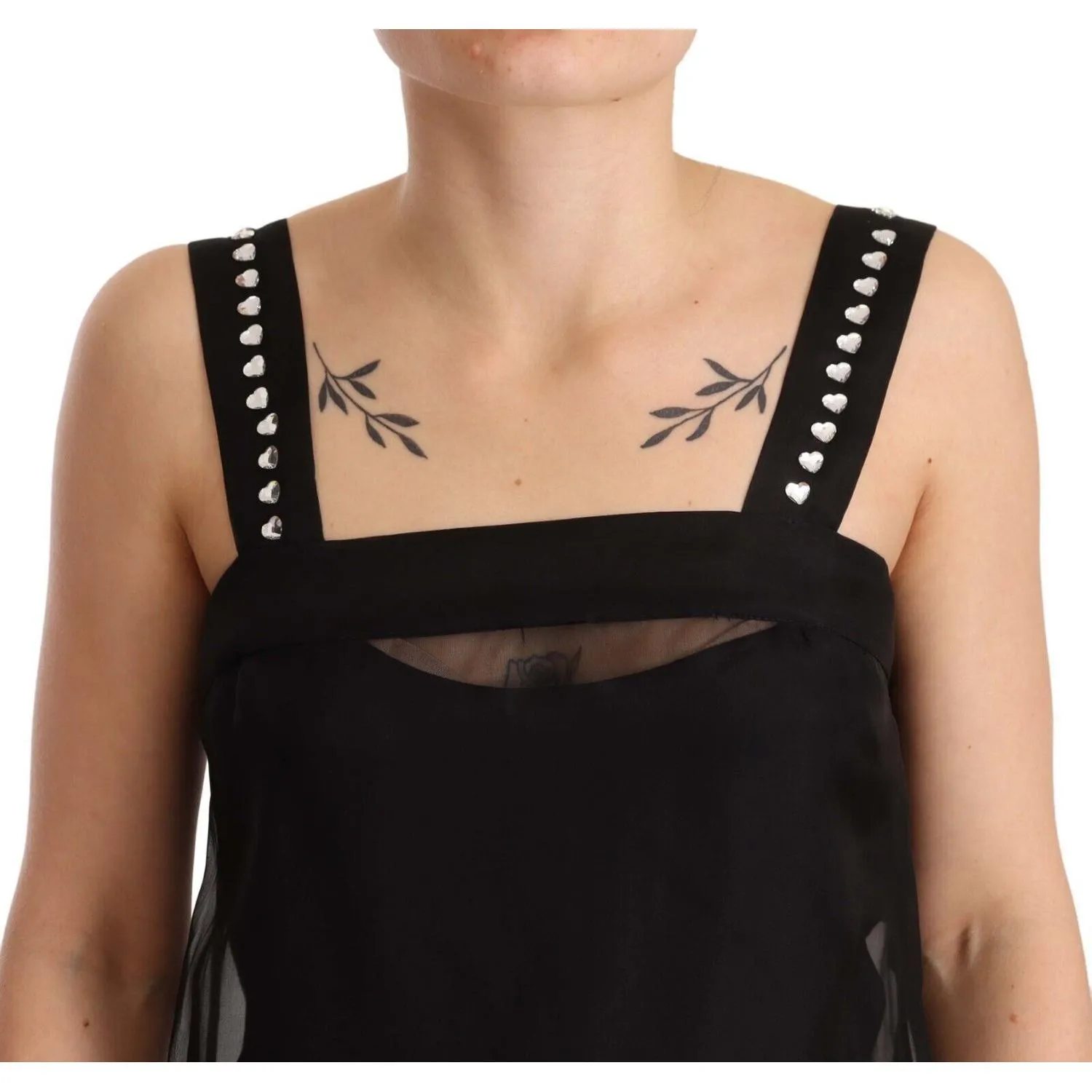 Dolce & Gabbana Elegant Sheath Mini Dress with Crystals