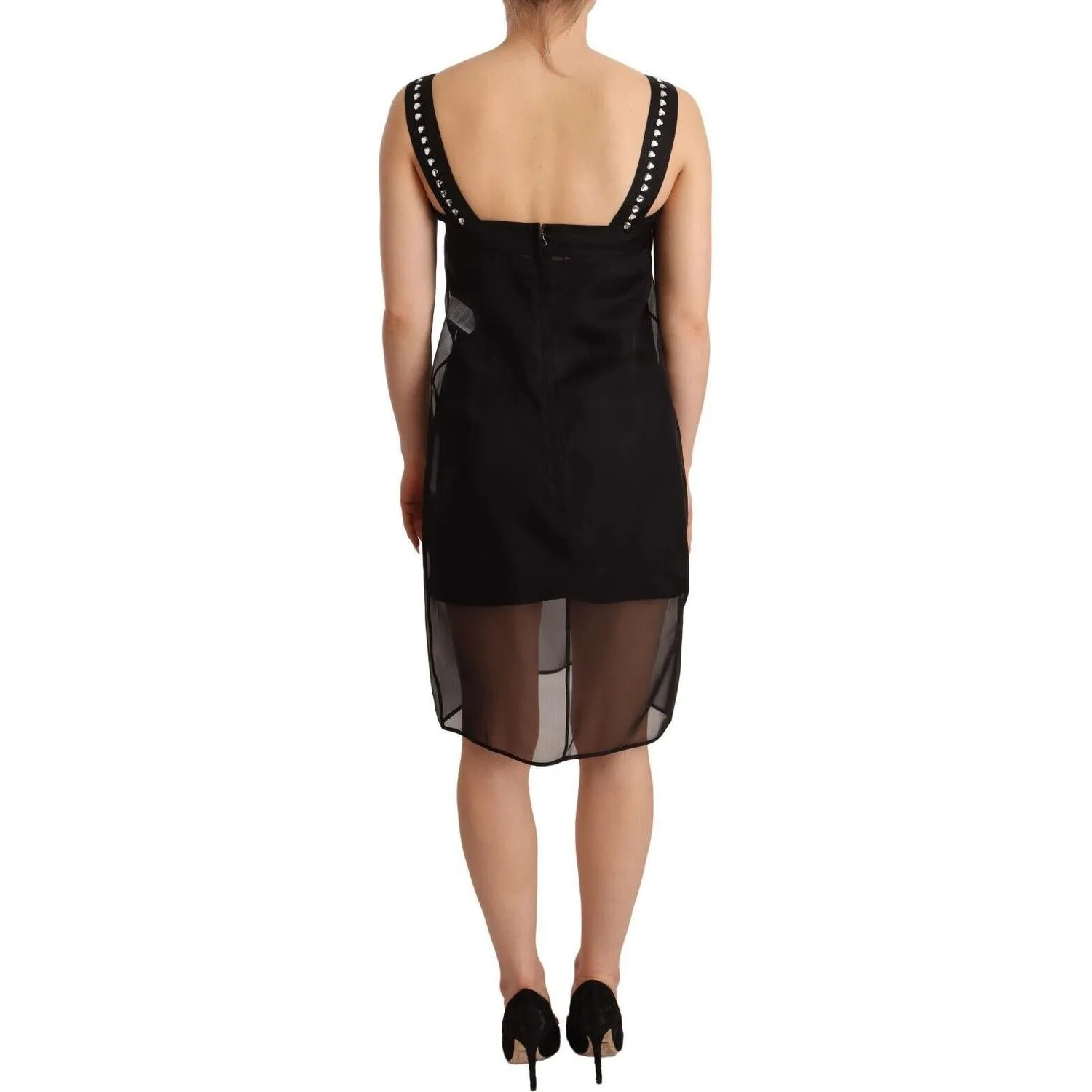 Dolce & Gabbana Elegant Sheath Mini Dress with Crystals