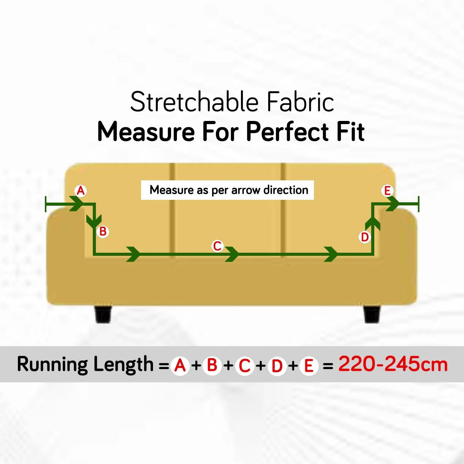 Elastic Stretchable Sofa Cover, Chocolate Brown