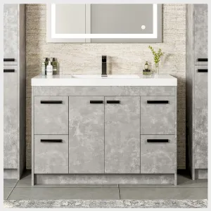 Eviva Lugano 42" Bathroom Vanity Single Sink Integrated and Acrylic Countertop New