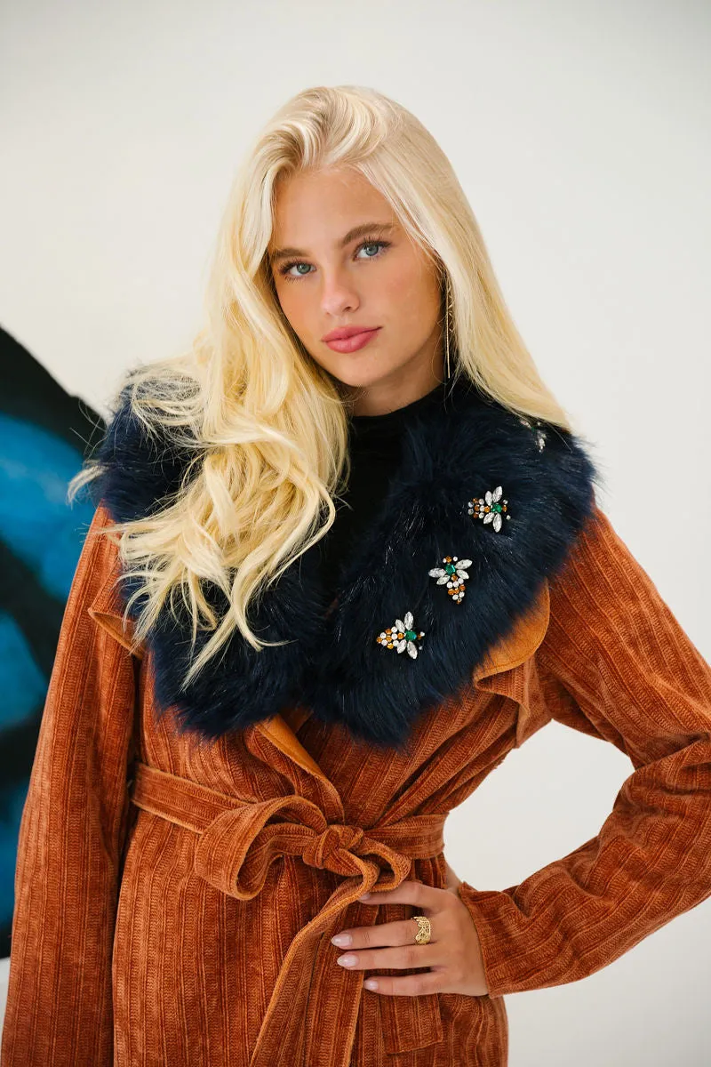FIREFLIES COAT WITH FUR