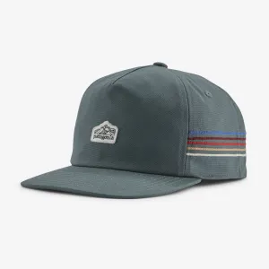 Funfarer Line Ridge Stripe Patagonia Logo Cap, Nouveau Green