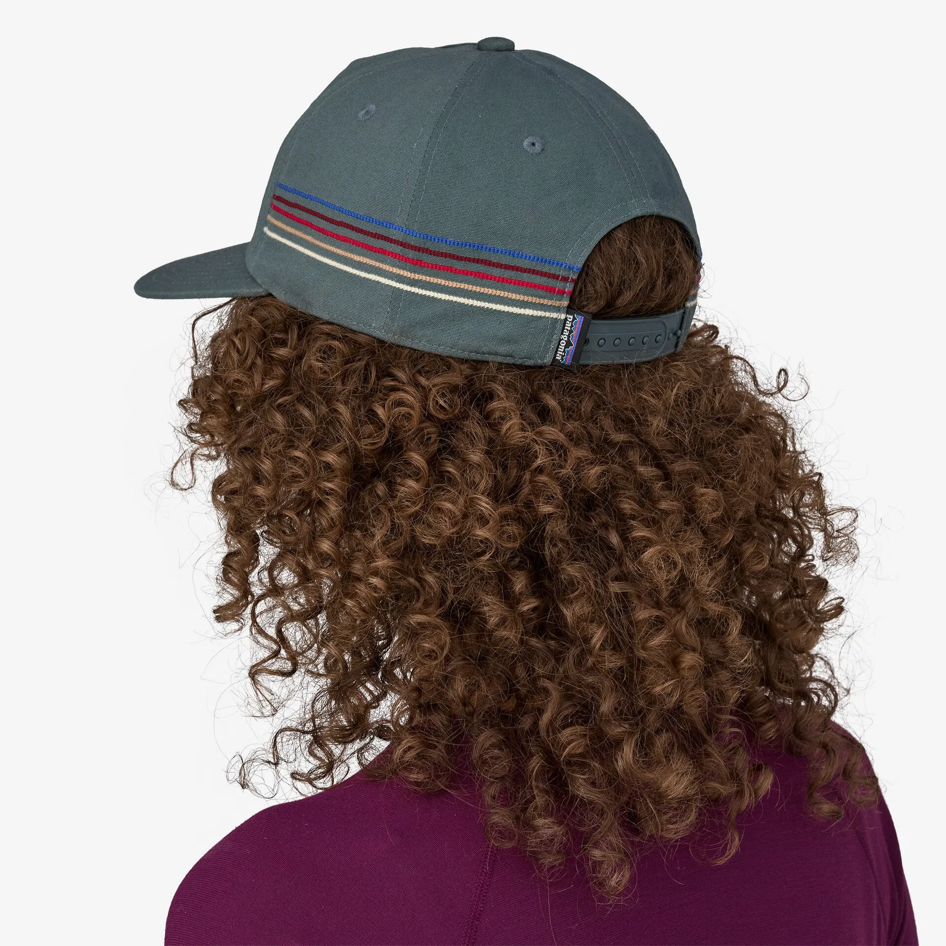 Funfarer Line Ridge Stripe Patagonia Logo Cap, Nouveau Green