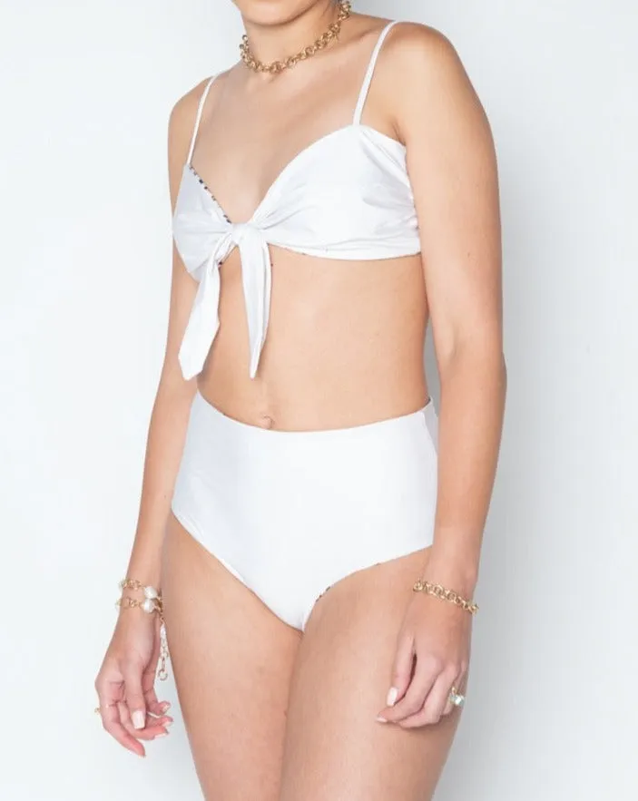 Gala Reversible Print Swimsuit - White