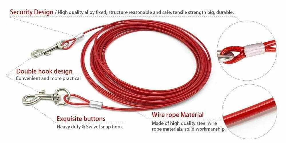 Heavy Duty Tie Out Cable 3 Meters