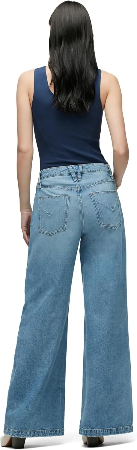 HUDSON Women's Jodie High Rise Loose Fit Wide Leg Jean