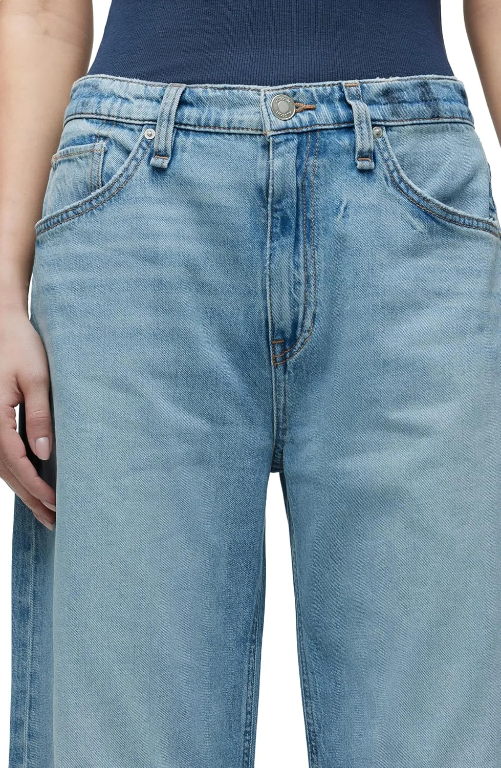 HUDSON Women's Jodie High Rise Loose Fit Wide Leg Jean