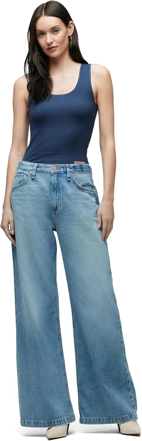 HUDSON Women's Jodie High Rise Loose Fit Wide Leg Jean