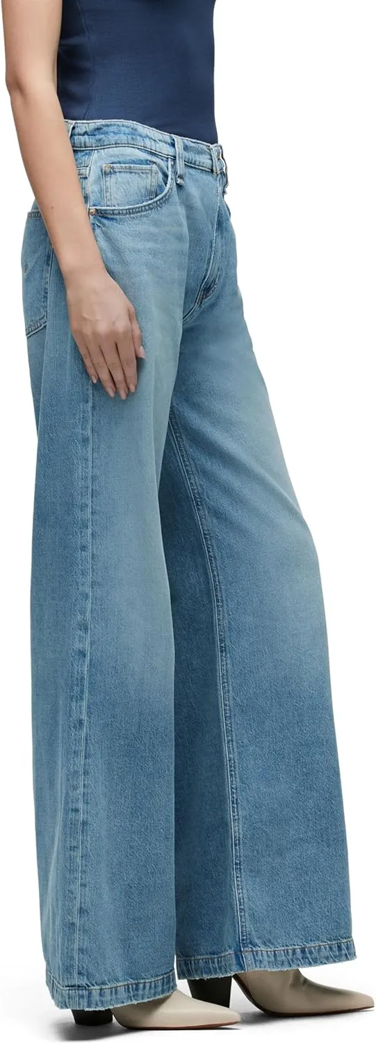 HUDSON Women's Jodie High Rise Loose Fit Wide Leg Jean