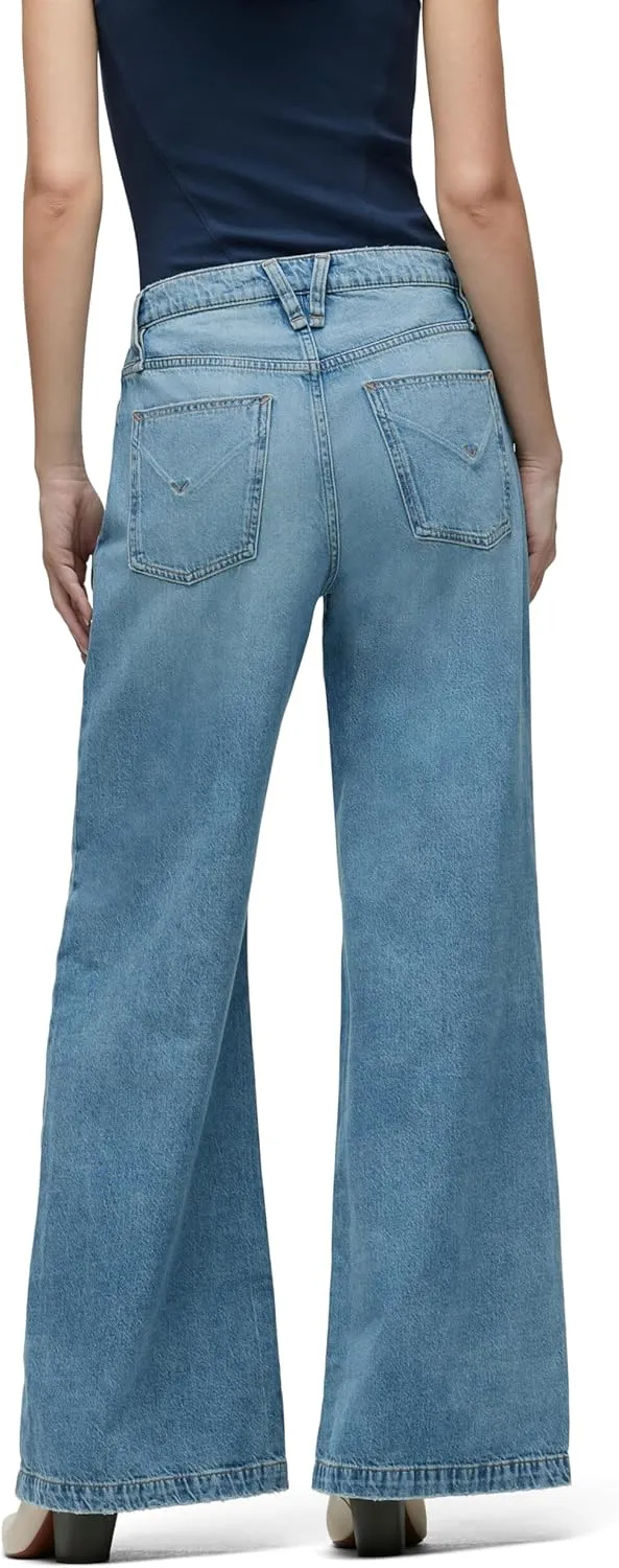HUDSON Women's Jodie High Rise Loose Fit Wide Leg Jean