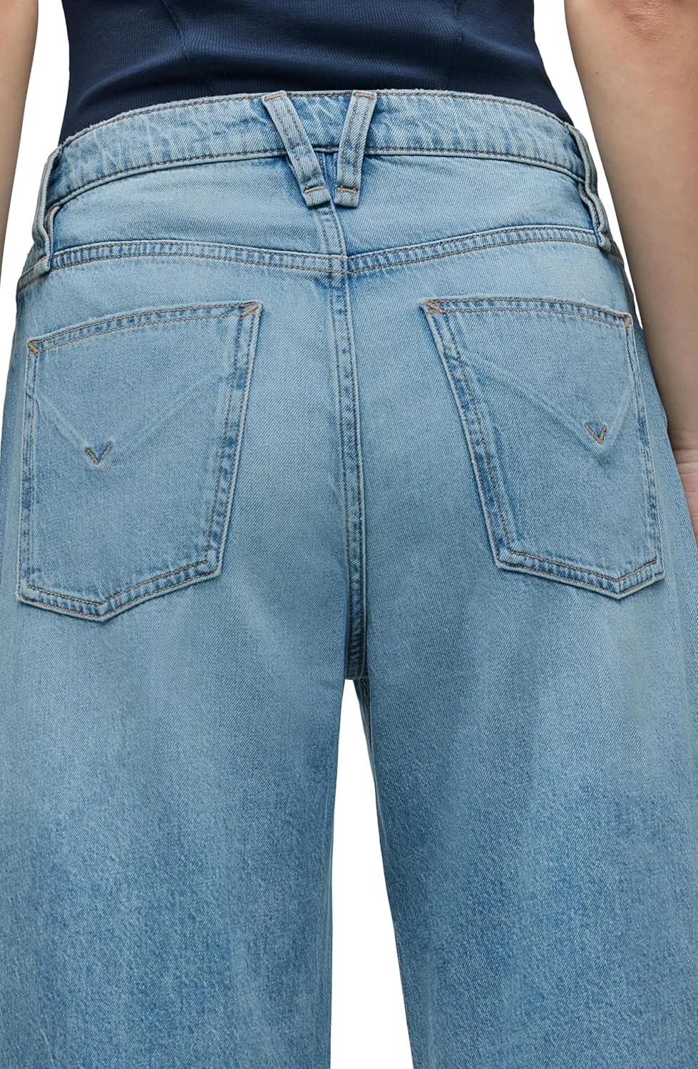 HUDSON Women's Jodie High Rise Loose Fit Wide Leg Jean