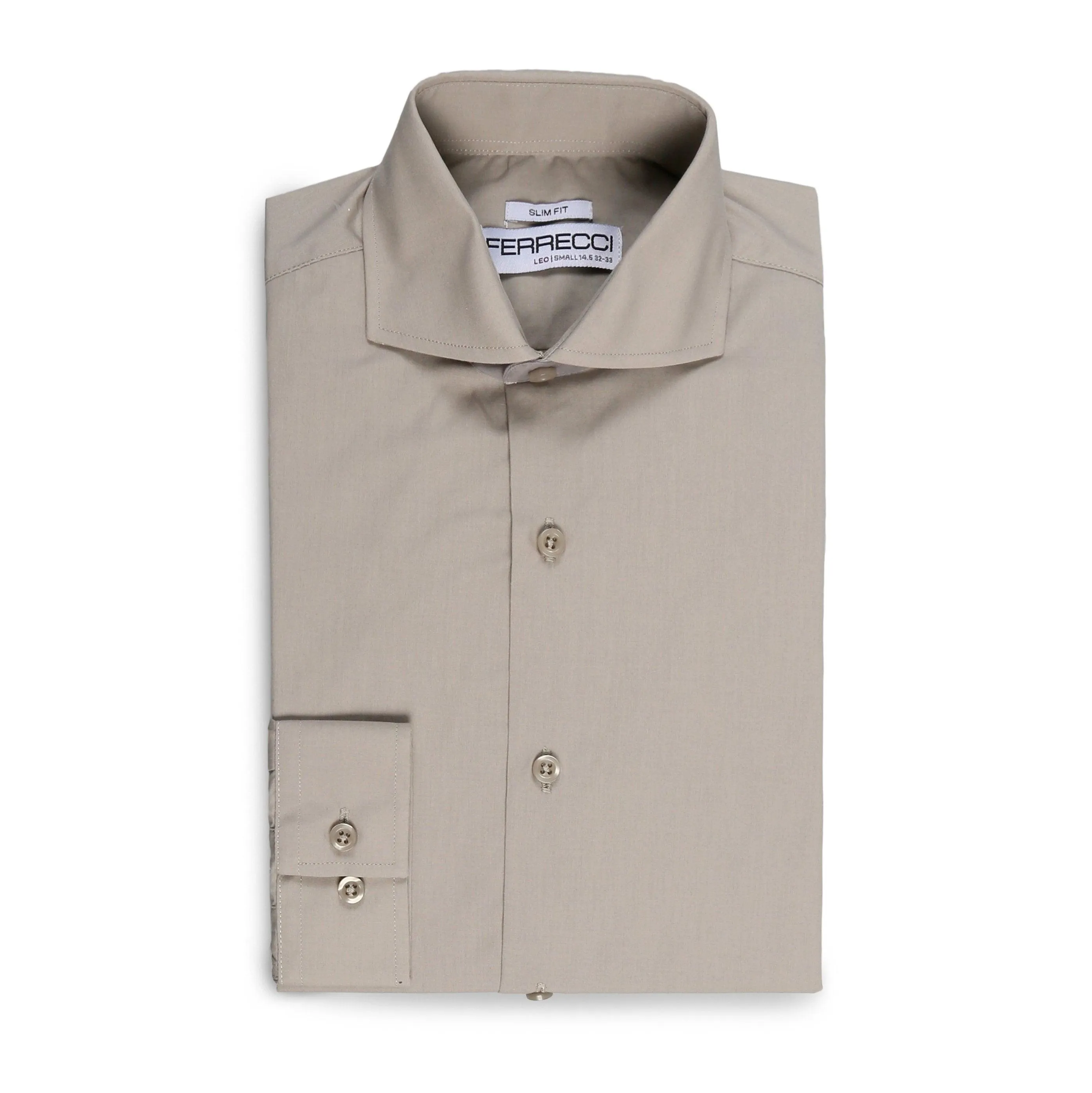 Leo Grey Mens Slim Fit Cotton Shirt