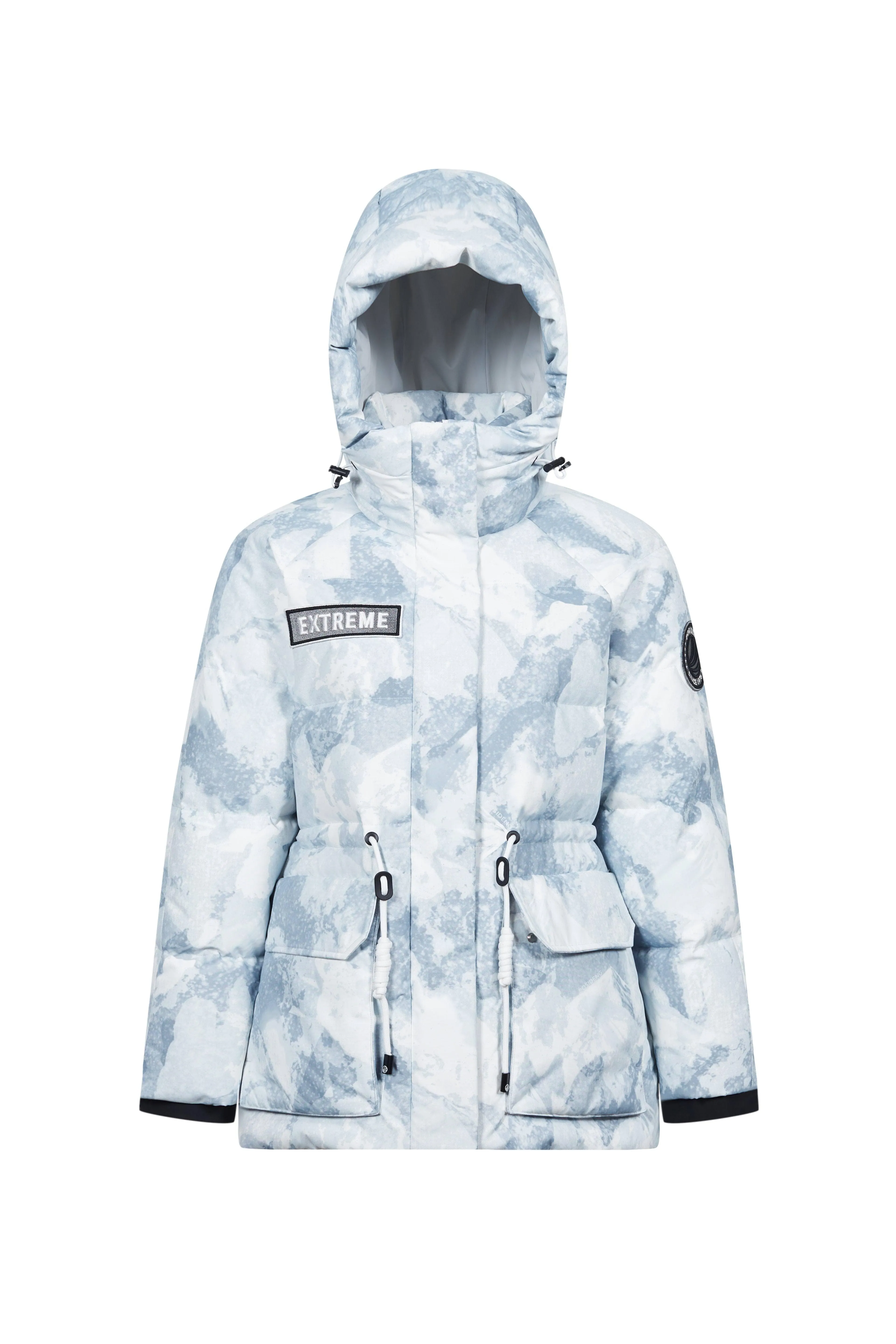 Mid-Length Goose Down Jacket With Hood