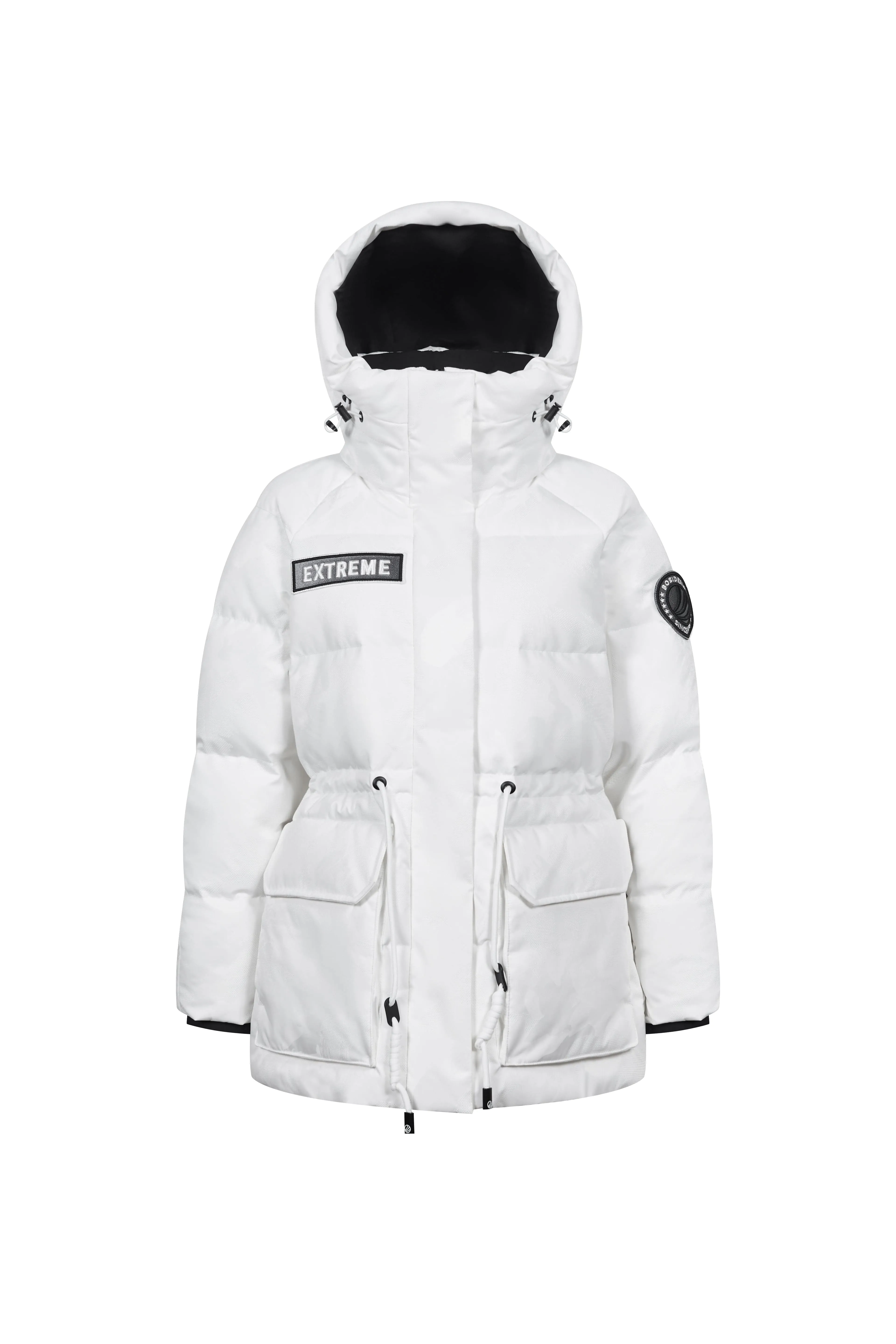 Mid-Length Goose Down Jacket With Hood