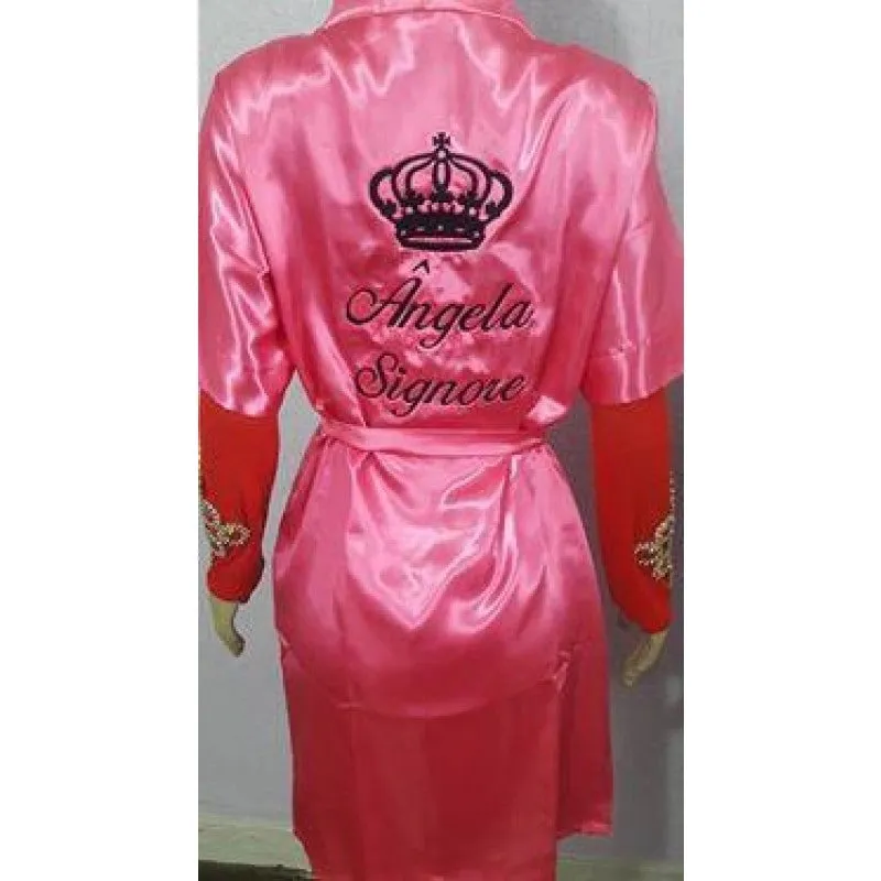 Monogram Passista, Diva, Queen Satin Show Costume Robe