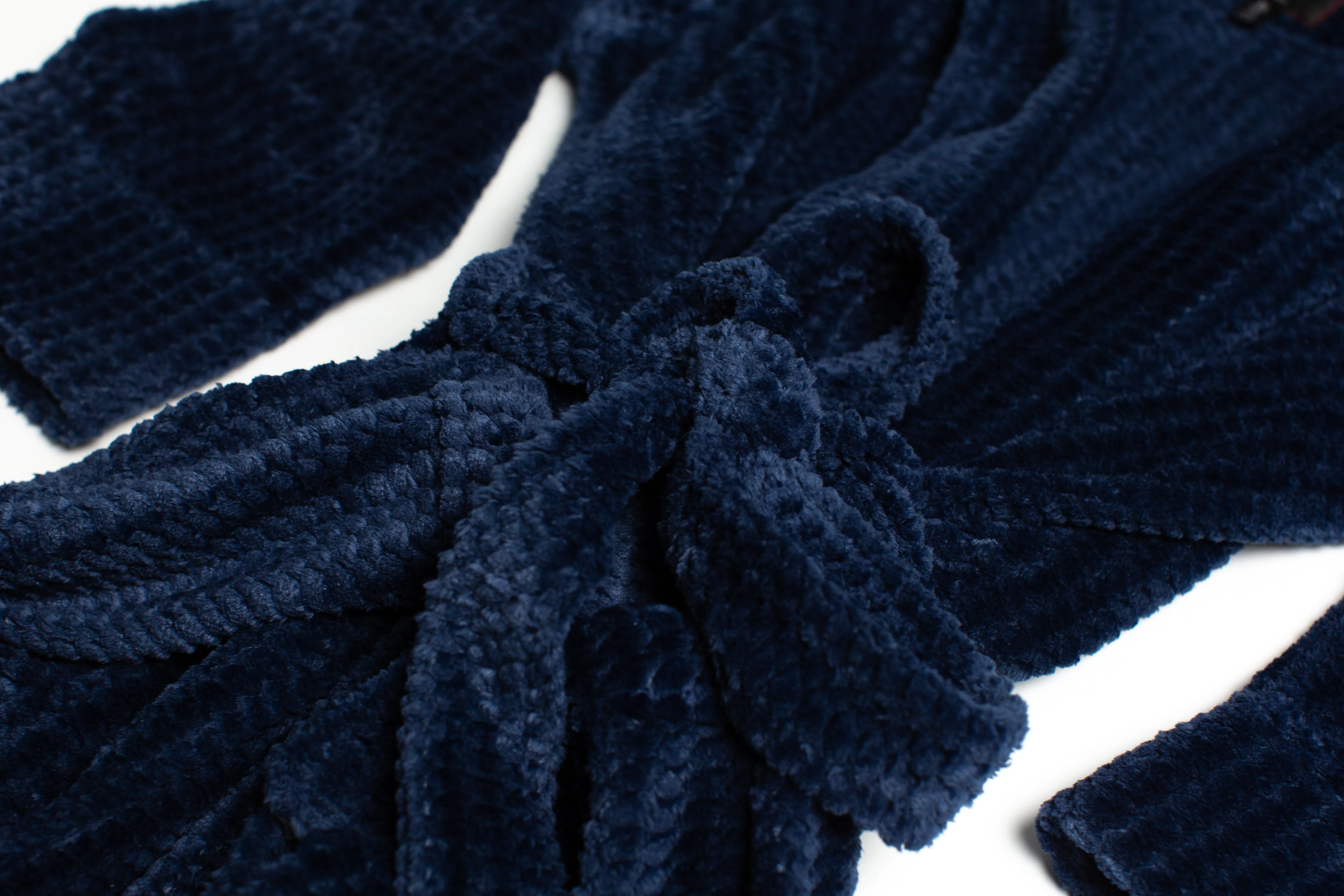 Mosaic Shine Robe in Navy