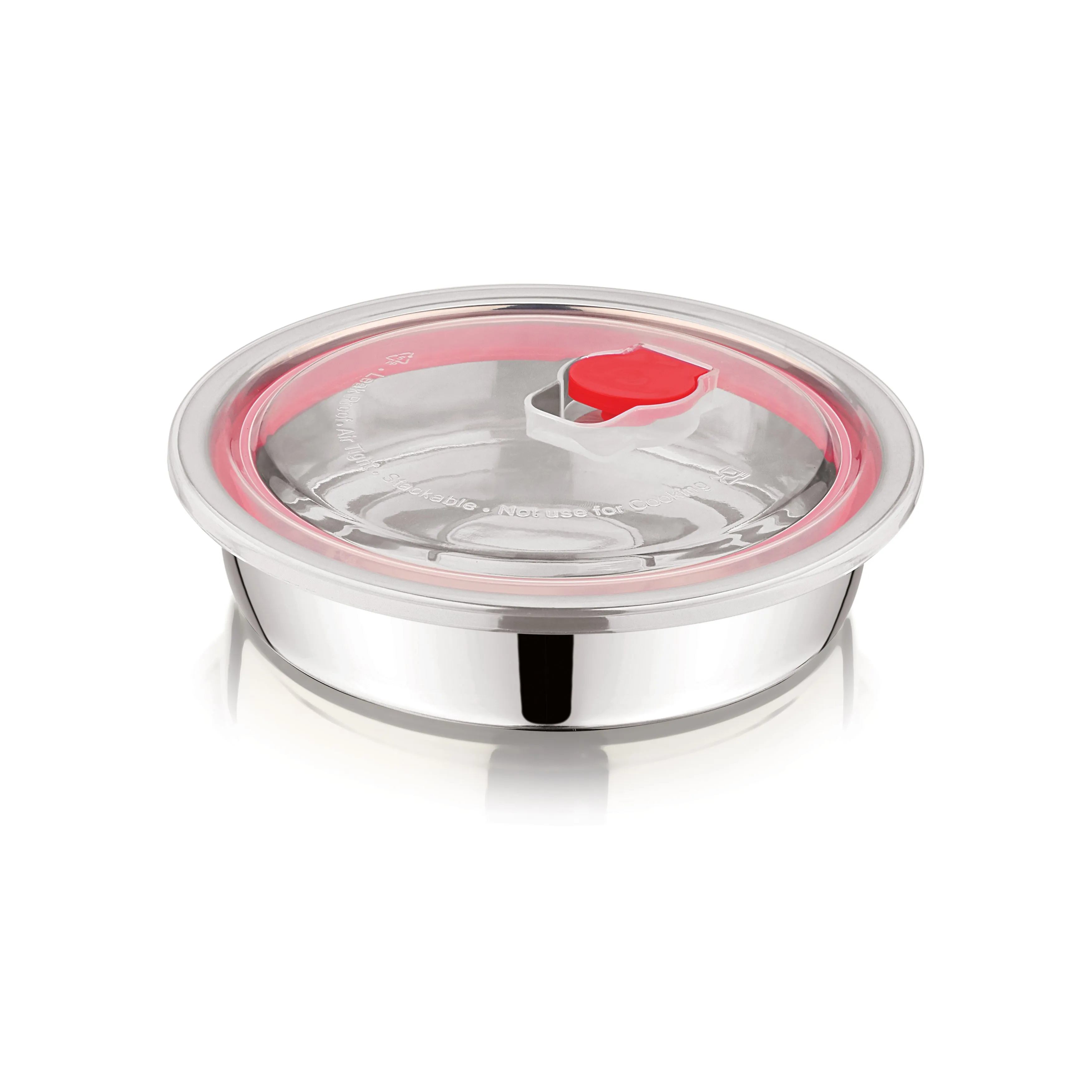 NanoNine Vacuu Tight 350 ml Flat Single Wall Stainless Steel Container.