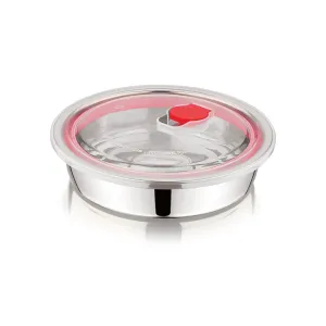 NanoNine Vacuu Tight 350 ml Flat Single Wall Stainless Steel Container.